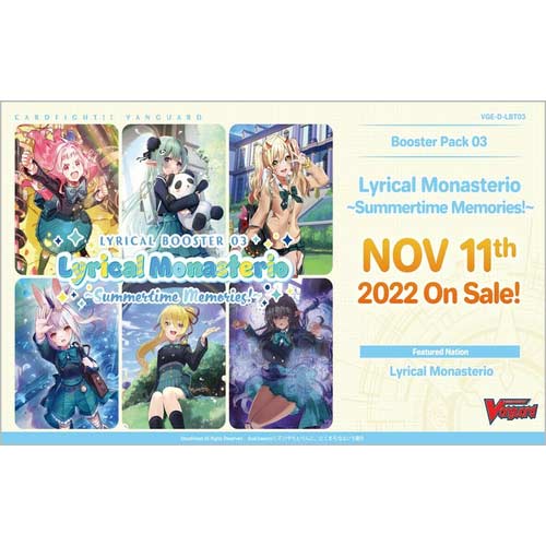 [9407621] (PO) CardFight!! Vanguard Overdress Lyrical Booster Vol.03 [VGE-D-LBT03: Lyrical Monasterio ~Summertime Memories!~] [BOX]
