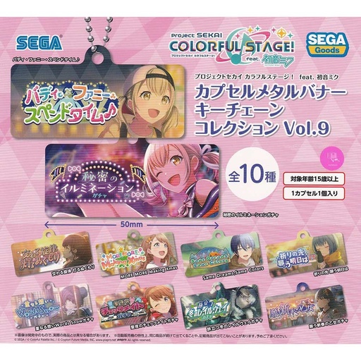 [9540649] Project SEKAI Colorful Stage! feat. Hatsune Miku Capsule Metal Banner Key Chain Collection Vol. 9