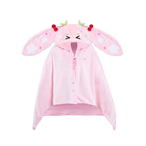 [6071588] Hatsune Miku Squinting Series Hoodd Shawl - Sakura Miku