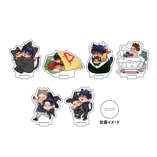 [1256673] (PO) Acrylic Petit Stand Witch and Cat & Witch's Dog 01 Official Illustration [BOX]