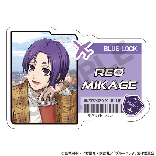 [1276999] (PO) Blue Lock Acrylic Name Badge Mikage Reo Travel