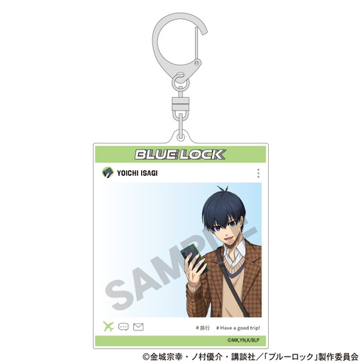 [1277149] (PO) Blue Lock SNS Style Acrylic Key Chain Isagi Yoichi Travel