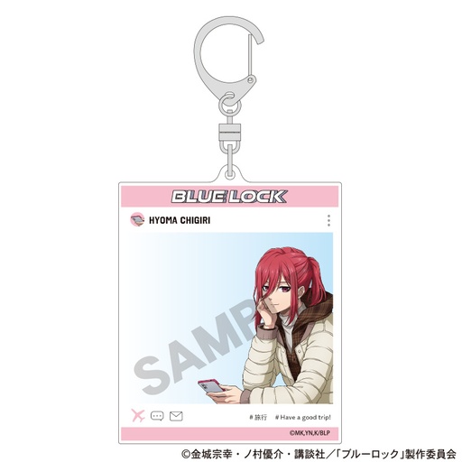 [1277156] (PO) Blue Lock SNS Style Acrylic Key Chain Chigiri Hyoma Travel
