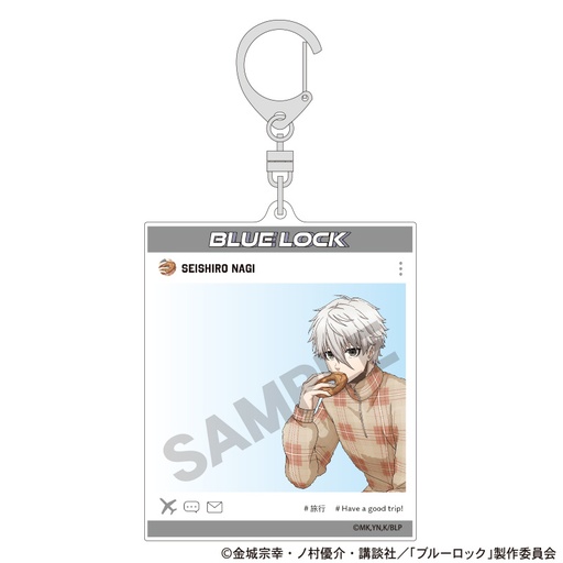 [1277163] (PO) Blue Lock SNS Style Acrylic Key Chain Nagi Seishiro Travel