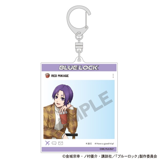 [1277170] (PO) Blue Lock SNS Style Acrylic Key Chain Mikage Reo Travel