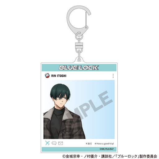 [1277187] (PO) Blue Lock SNS Style Acrylic Key Chain Itoshi Rin Travel