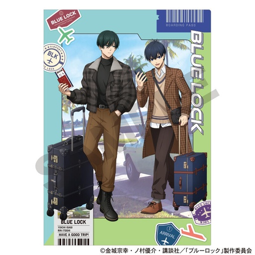 [1277347] (PO) Blue Lock Single Clear File Isagi Yoichi & Itoshi Rin Travel
