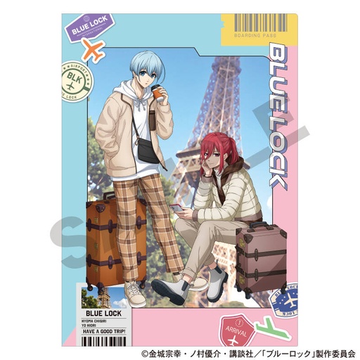 [1277354] (PO) Blue Lock Single Clear File Chigiri Hyoma & Hiori Yo Travel