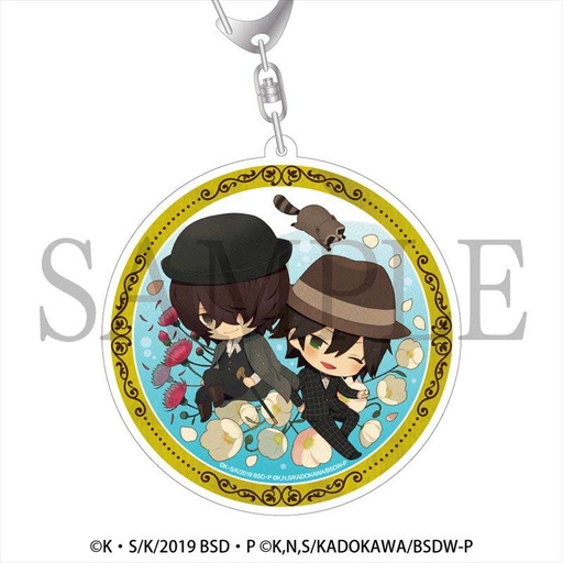 [1278859] (PO) CharaFlor Acrylic Keychain Bungo Stray Dogs - Edogawa Rampo & Poe
