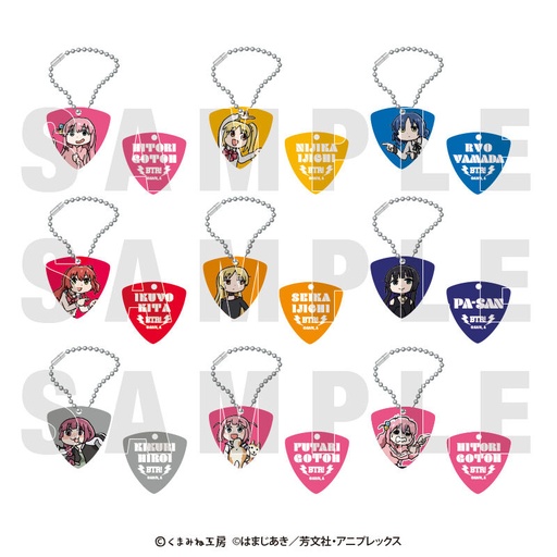 [1290194] (PO) Bocchi the Rock! x kumamine Trading Guitar Pick Key Chain [BOX]