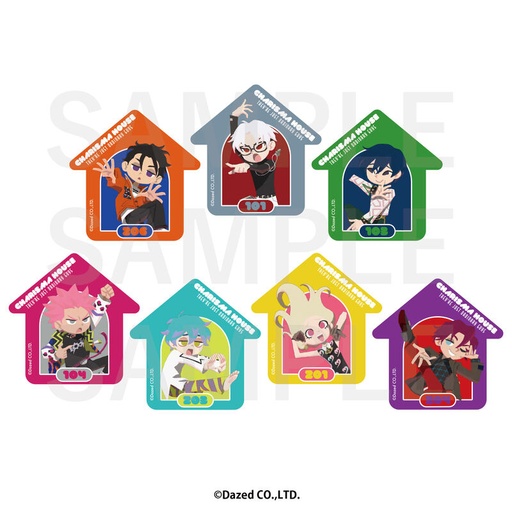 [1290743] (PO) Superhuman Share House Story Charisma Trading Acrylic Badge [BOX]