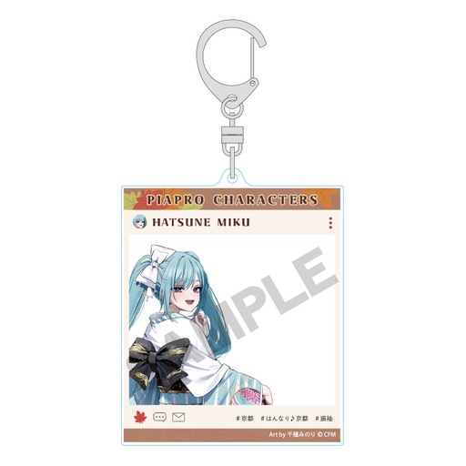 [1291572] (PO) Hatsune Miku SNS Style Acrylic Key Chain Hatsune Miku Furimuki