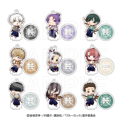[1300992] (PO) Blue Lock x Nikujiru Gyouza No Dandadan Trading Acrylic Stand Charm B [BOX]