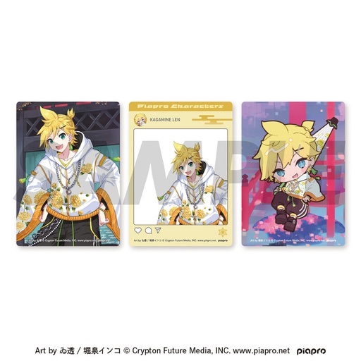 [1301258] (PO) Piapro Characters -Japunk Style- Hologram Clear Card Set Kagamine Len