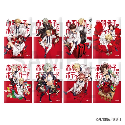 [1307519] (PO) Honeko Akabane's Bodyguards Trading Square Can Badge [BOX]