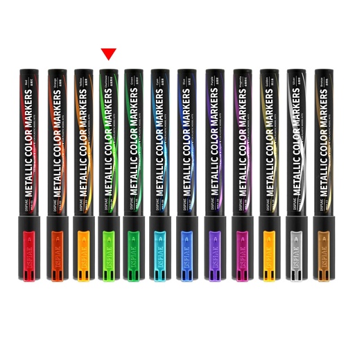 [5565214] Dspiae Soft Tipped Metallic Color Markers MKA 04 Metallic Chartreuse