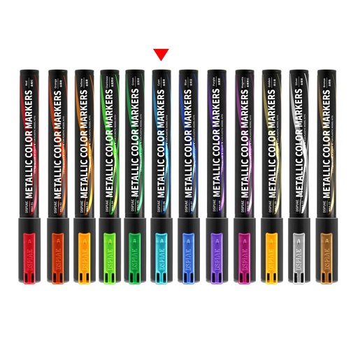 [5565238] Dspiae Soft Tipped Metallic Color Markers MKA 06 Metallic Cyan