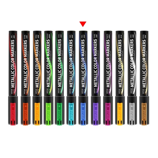 [5565245] Dspiae Soft Tipped Metallic Color Markers MKA 07 Metallic Blue