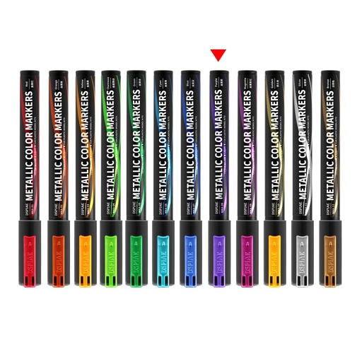 [5565252] Dspiae Soft Tipped Metallic Color Markers MKA 08 Metallic Purple