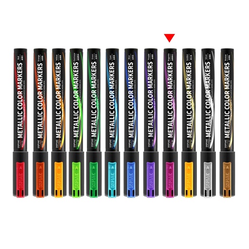 [5565269] Dspiae Soft Tipped Metallic Color Markers MKA 09 Metallic Magenta