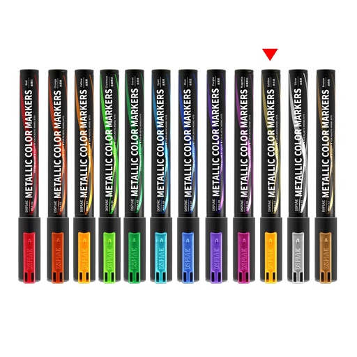 [5565276] Dspiae Soft Tipped Metallic Color Markers MKA 10 Metallic Golden
