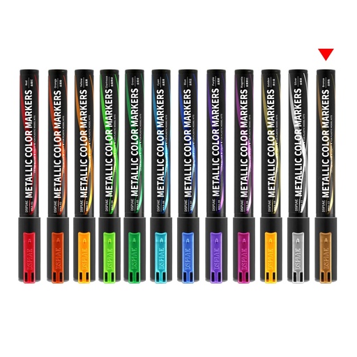 [5565290] Dspiae Soft Tipped Metallic Color Markers MKA 12 Metallic Bronze