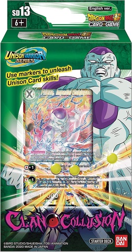 [811039033514] Dragonball Super Unison Warrior Series DB10 - SD13 Clan Collusion Starter Deck