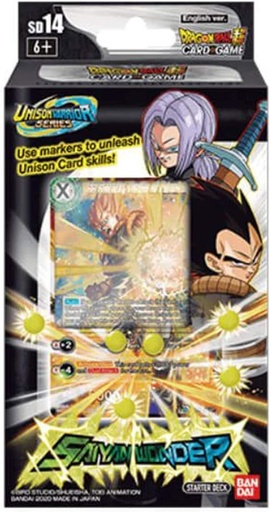[811039033545] Dragonball Super Unison Warrior Series DB10 - SD14 Saiyan Wonder Starter Deck