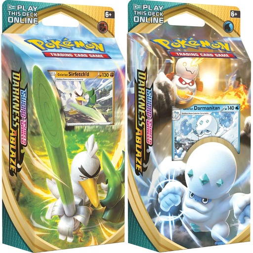 [820650807206] Pokemon TCG: Tag Sword & Shield SS3 Darkness Ablaze Theme Deck - Darmanitan/Sirfetch'd (eng)