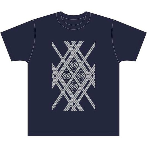 [8568406] (PO) Hirosaki Sakura Festival 2022 x Sakura Miku Kogin.net Collab Tsugaru Kogin Embroidery T-Shirt (Indigo X White) (L)