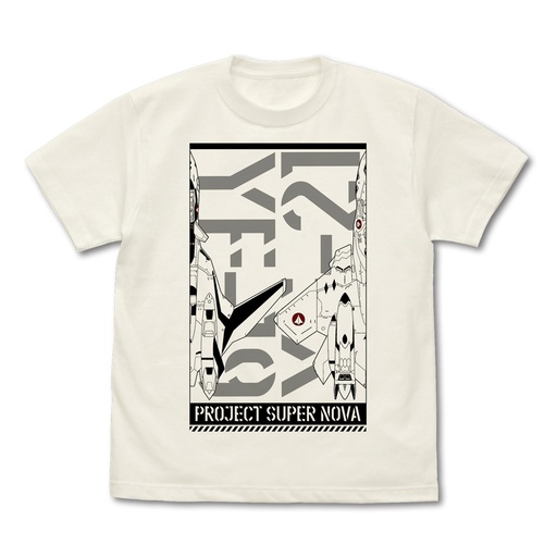 [0185608] (PO) Macross Plus YF-19 YF-21 T-Shirt Vanilla White (M)