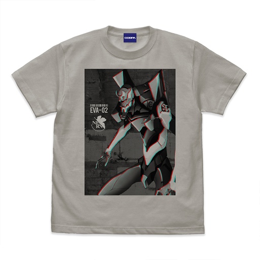 [0265690] (PO) Evangelion Evangelion Unit 02 Effect Visual T-Shirt Light Gray (L)