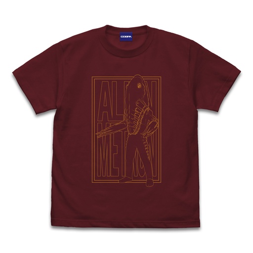 [0262880] (PO) Ultra Seven Alien Metron Illust Touch T-Shirt Burgundy (L)