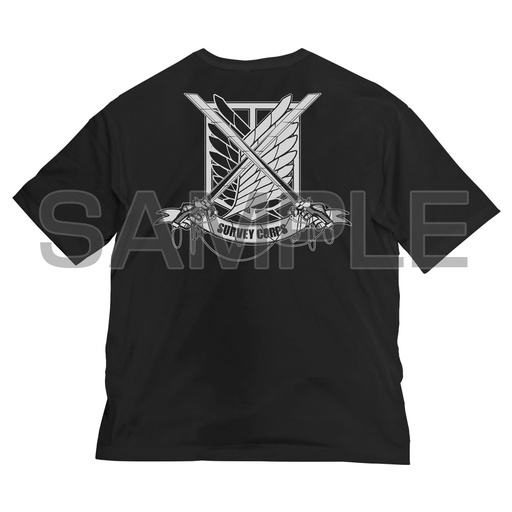 [0244503] (PO) Attack on Titan Survey Corps Big Silhouette T-Shirt Black (L)