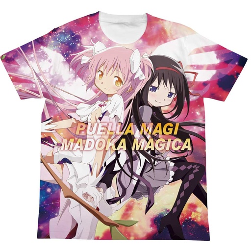[0239745] (PO) Puella Magi Madoka Magica Part 1: Beginnings/Part 2: Eternal Witch Madoka & Homura Full Graphic T-Shirt (M)