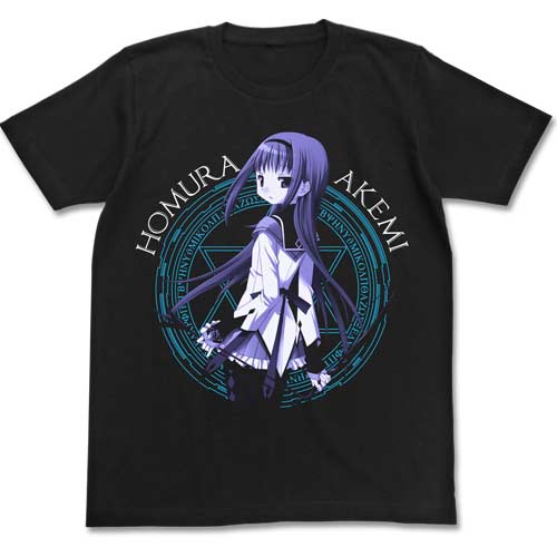 [4430421] (PO) Puella Magi Madoka Magica Akemi Homura T-Shirts Black (L)
