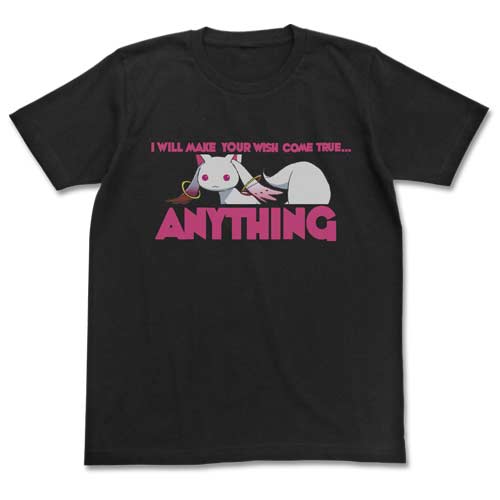 [4434542] (PO) Puella Magi Madoka Magica Kyubey T-Shirts Black (L)