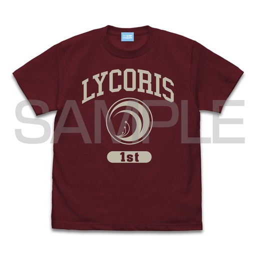 [0257855] (PO) Lycoris Recoil Lycoris 1st College T-Shirt Burgundy (XL)
