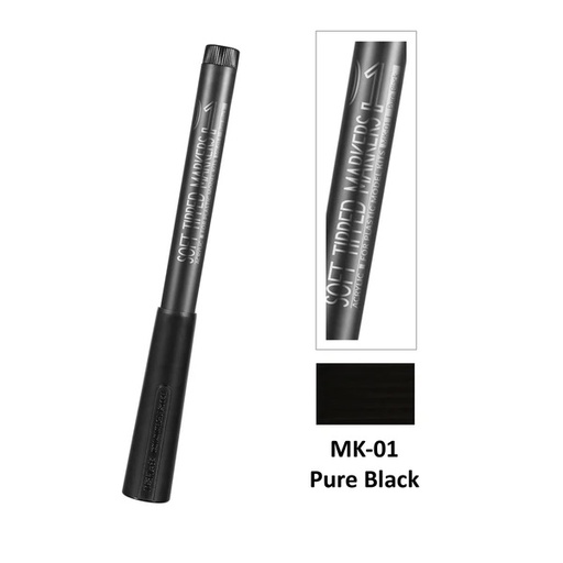 [5561254] Dspiae Soft Tipped Markers 01 Pure Black
