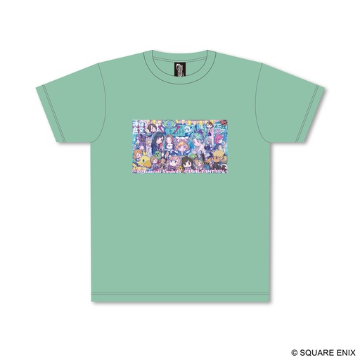 [1387279] (PO) #SQkawaii Sounds Final Fantasy T-shirt Mint Green