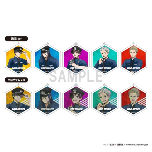 [8786476] (PO) Wind Breaker Acrylic Key Chain Collection Police Officer Ver. [BOX]