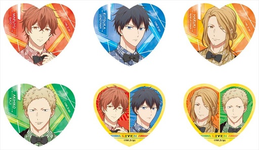 [8978896] Given Original Illustration Heart Lame Acrylic Badge [BOX]