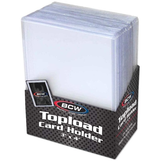 [902291] BCW 25 Toploader 3x4 Topload Card Holder Standard