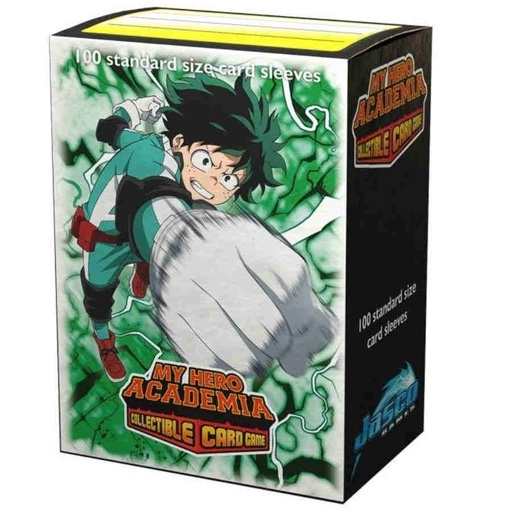 [9160241] My Hero Academia Dragon Shield 100 Standard Deck Protector Sleeves Art Matte - Deku AT-16024
