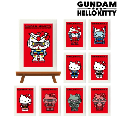 [9278108] (PO) Gundam & Hello Kitty Trading Mini Art Frame [BOX]