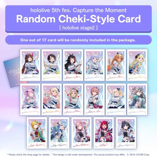 [2682644] hololive 5th fes. Capture the Moment Concert Merchandise - Random Instax Style Card hololive stage2