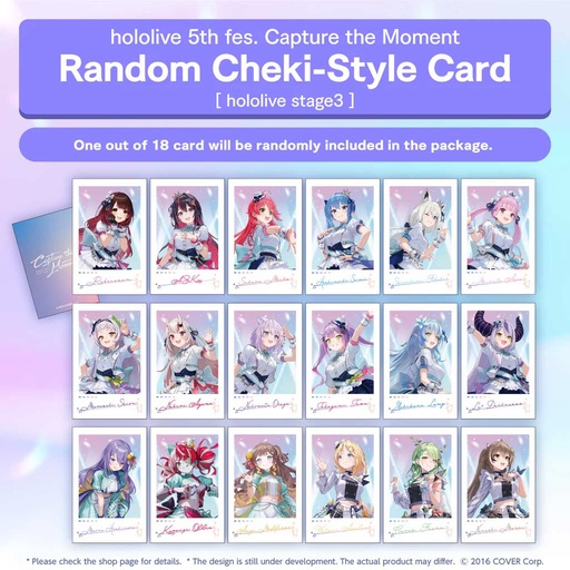 [2682651] hololive 5th fes. Capture the Moment Concert Merchandise - Random Instax Style Card hololive stage3