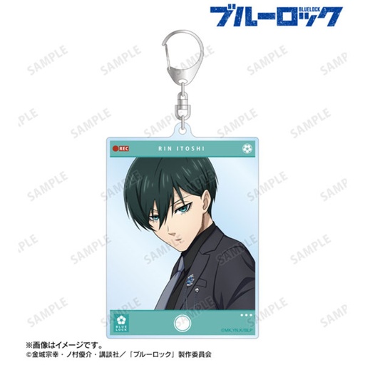 [2730010] (PO) Blue Lock Original Illustration Itoshi Rin Suit Model Ver. Big Acrylic Key Chain