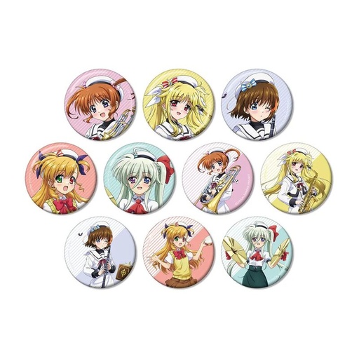 [2737620] (PO) Magical Girl Lyrical Nanoha Original Illustration Brass Band Ver. Trading Can Badge [BOX]