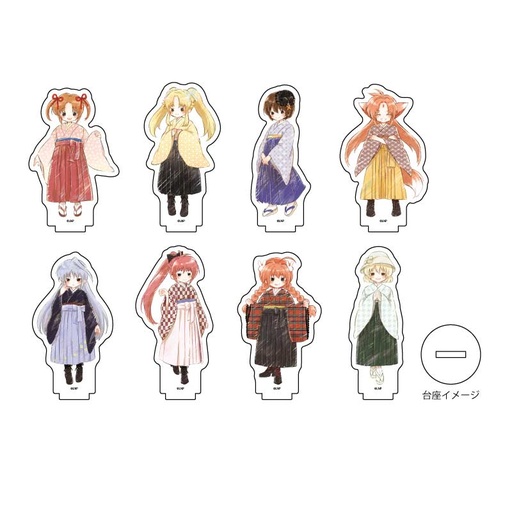 [6428782] (PO) Acrylic Petit Stand Magical Girl Lyrical Nanoha Series 13 Hakama Ver. (Retro Art Illustration) [BOX]